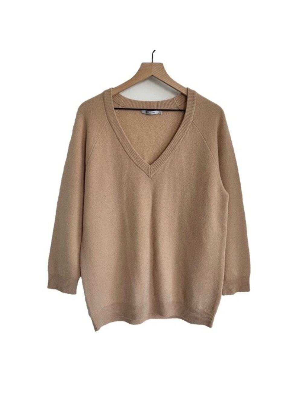 T by Alexander Wang Wool Cashmere V-Neck Sweater Size S